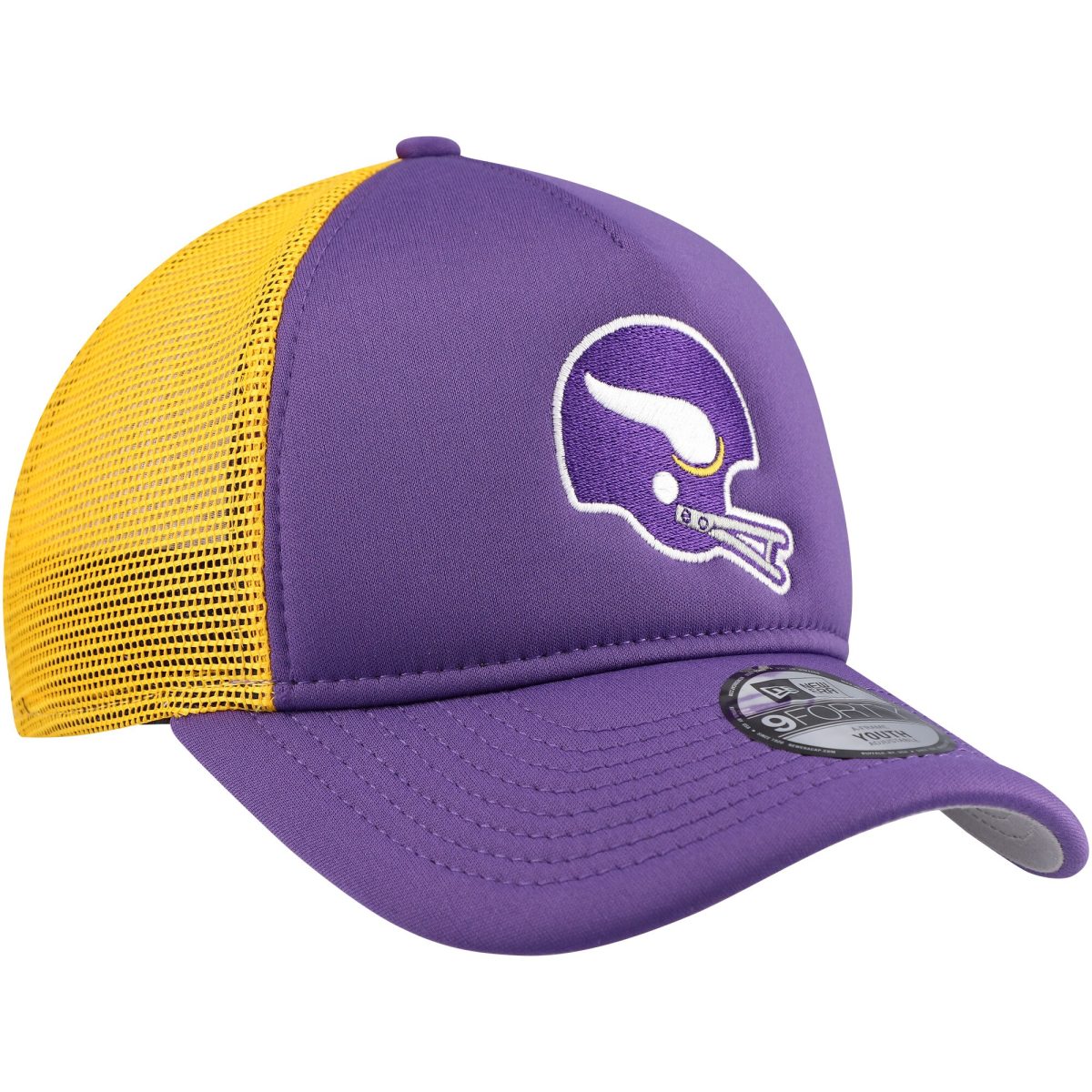 Minnesota Vikings youth new era purple minnesota vikings a-frame 9forty trucker adjustable hat Collection | Vikings Online Shop