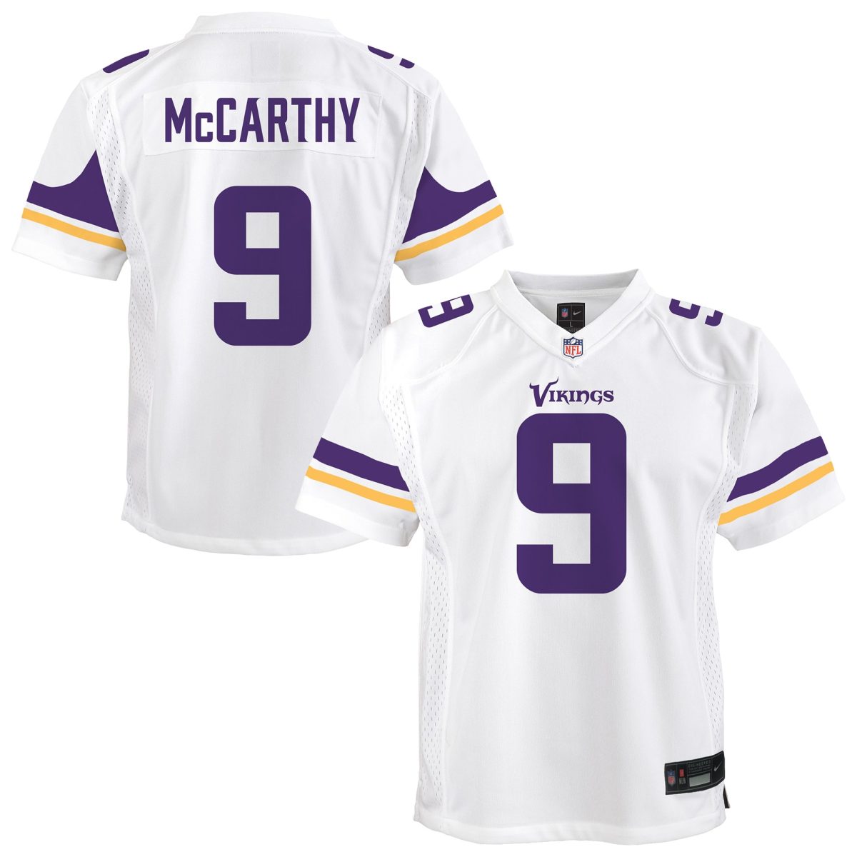 Minnesota Vikings youth nike j.j. mccarthy white minnesota vikings game jersey Collection | Vikings Online Shop